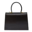 Salvatore Ferragamo Gancini Hand Bag Leather 2way Brown Auth 79812-2