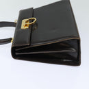 Salvatore Ferragamo Gancini Hand Bag Leather 2way Brown Auth 79812-4