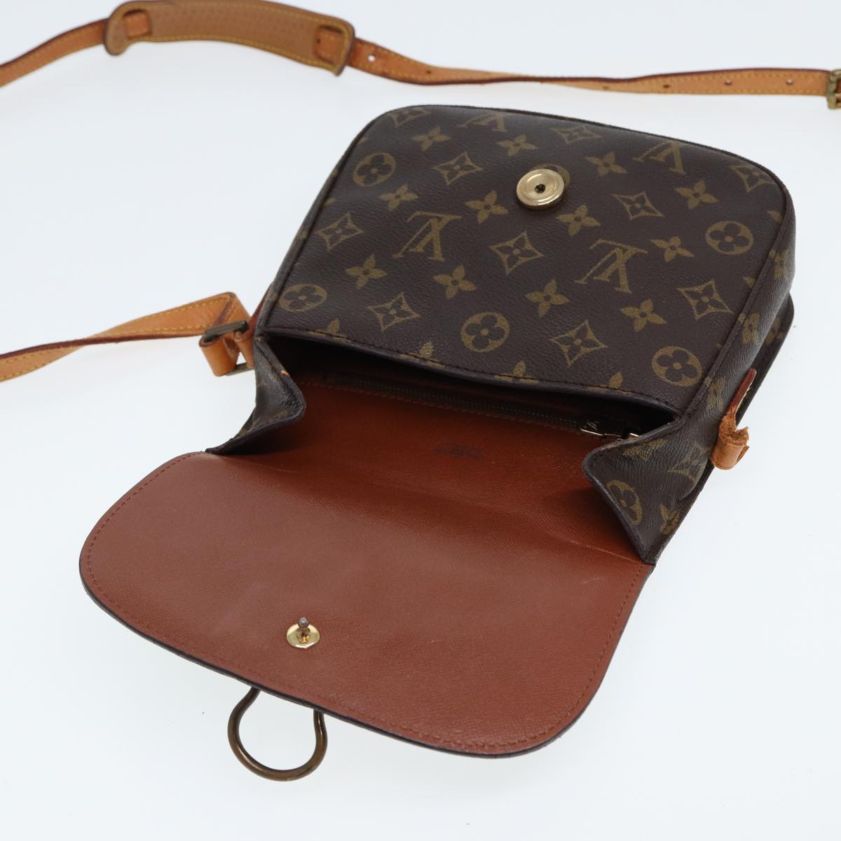 LOUIS VUITTON Monogram Saint Cloud MM Shoulder Bag M51243 LV Auth 79825