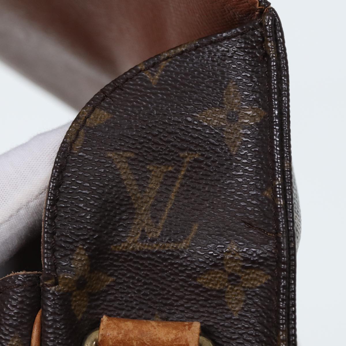 LOUIS VUITTON Monogram Cartouchiere MM Shoulder Bag M51253 LV Auth 79827