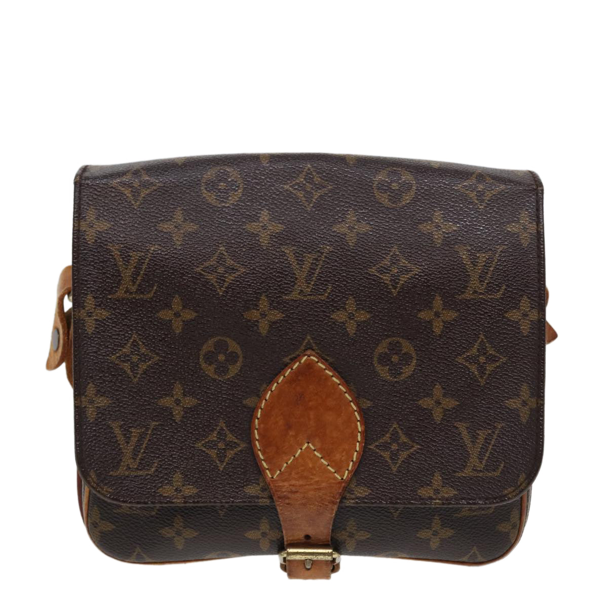 LOUIS VUITTON Monogram Cartouchiere MM Shoulder Bag M51253 LV Auth 79827