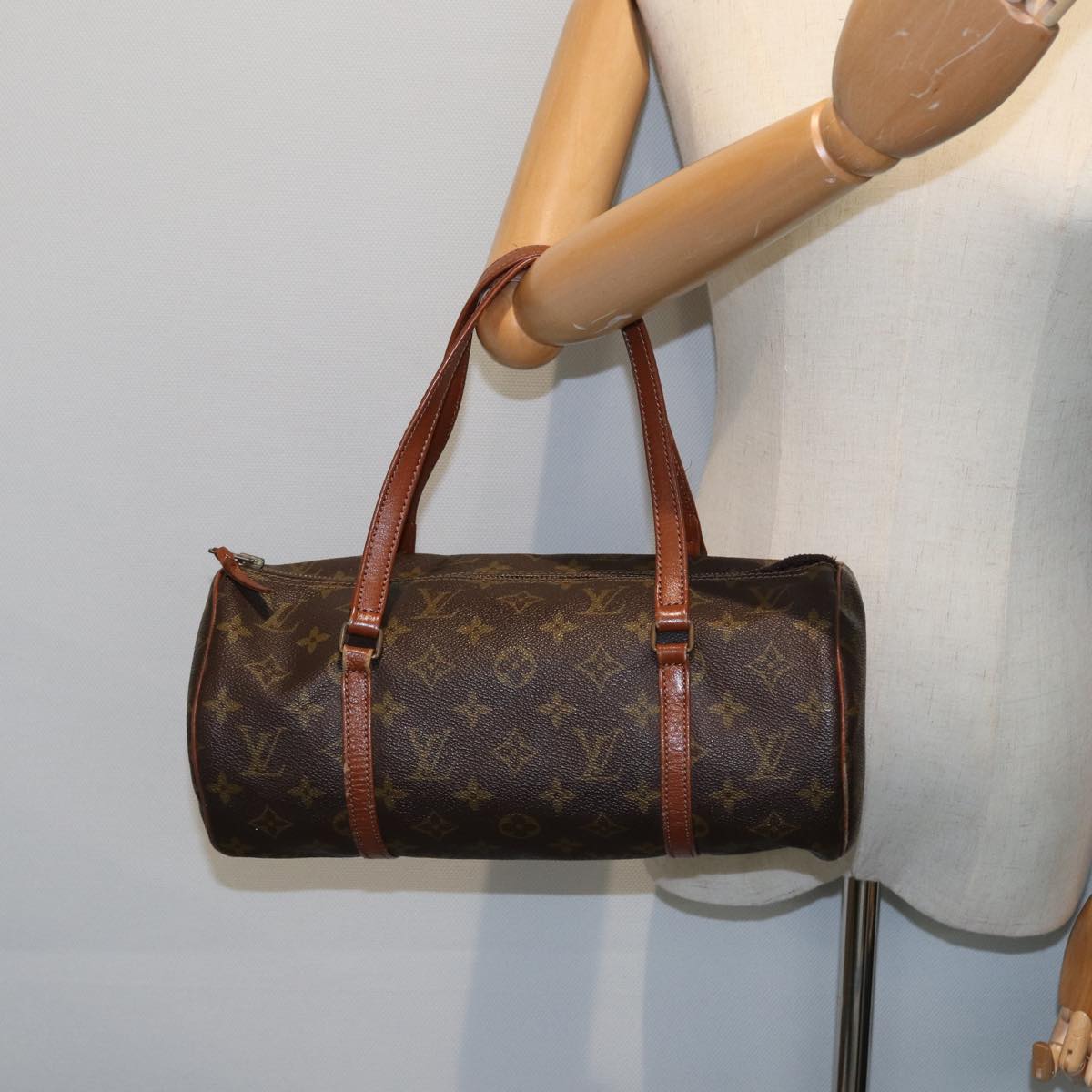 LOUIS VUITTON Monogram Papillon 30 Hand Bag M51385 LV Auth 79829