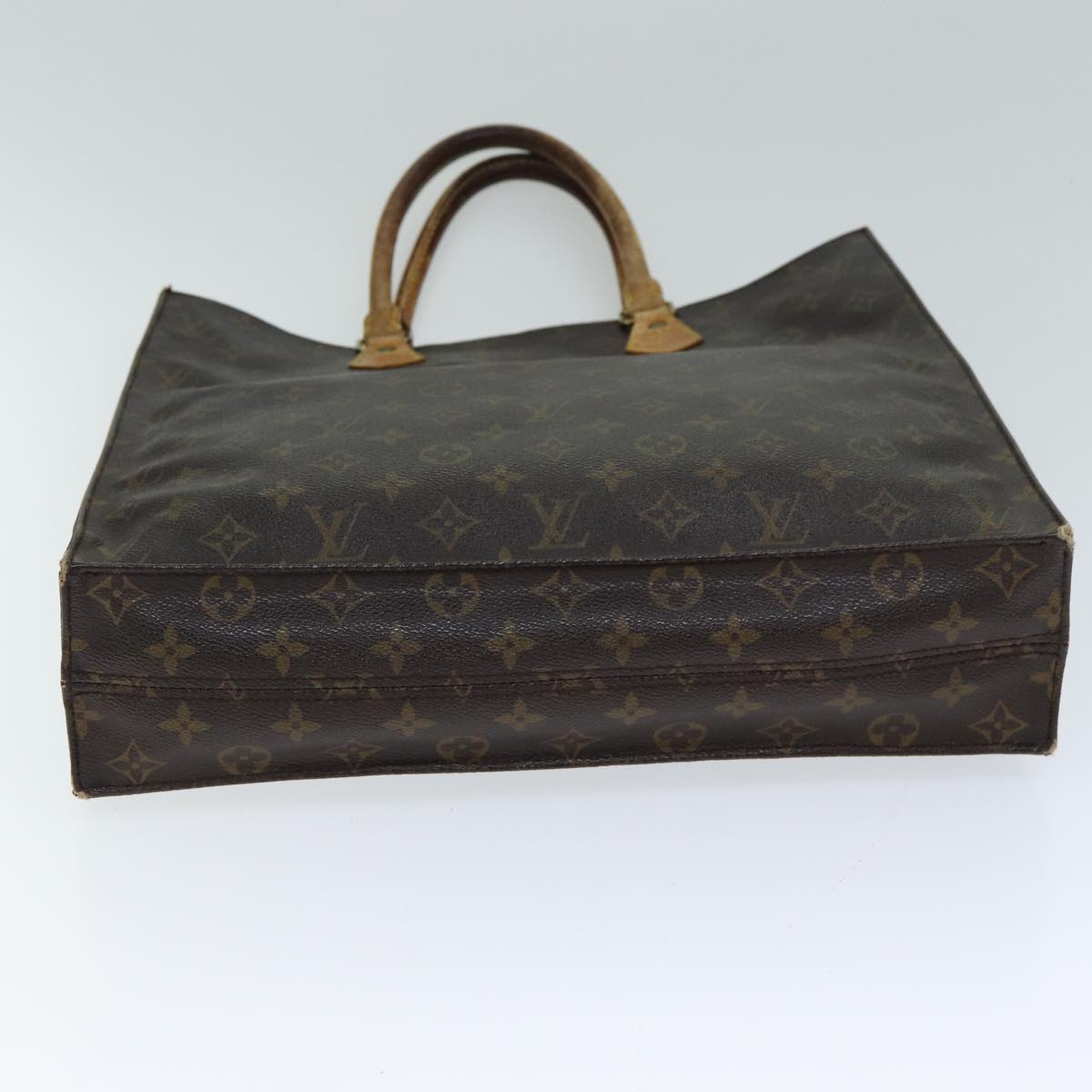 LOUIS VUITTON Monogram Sac Plat Hand Bag M51140 LV Auth 79832