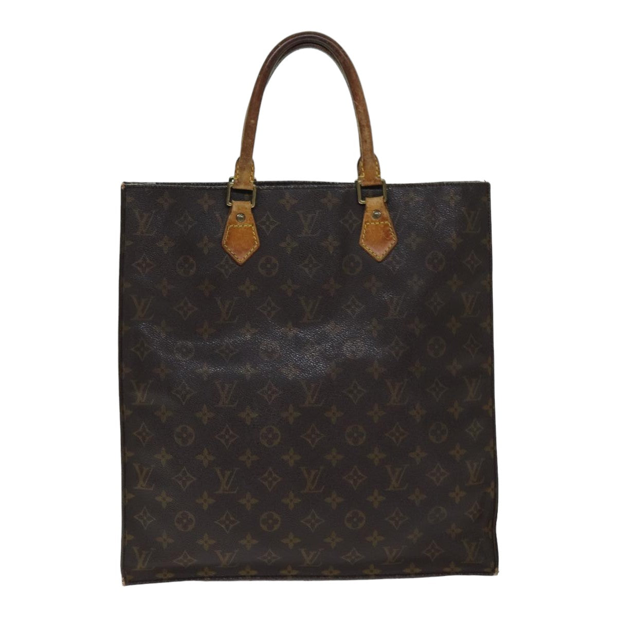 LOUIS VUITTON Monogram Sac Plat Hand Bag M51140 LV Auth 79832 - 0