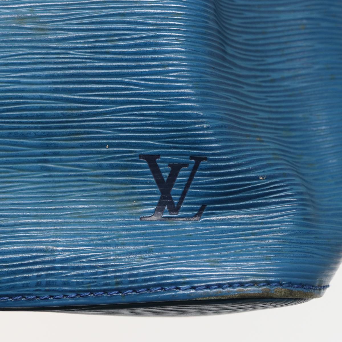 LOUIS VUITTON Epi Petit Noe Shoulder Bag Blue M44105 LV Auth 79838