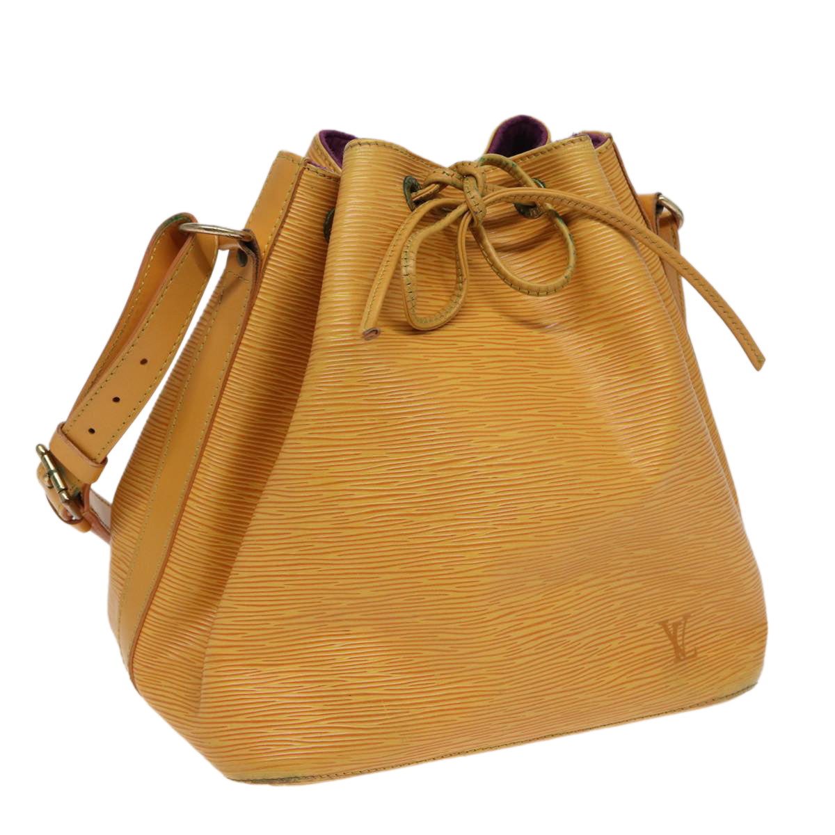 LOUIS VUITTON Epi Petit Noe Shoulder Bag Tassili Yellow M44109 LV Auth 79839