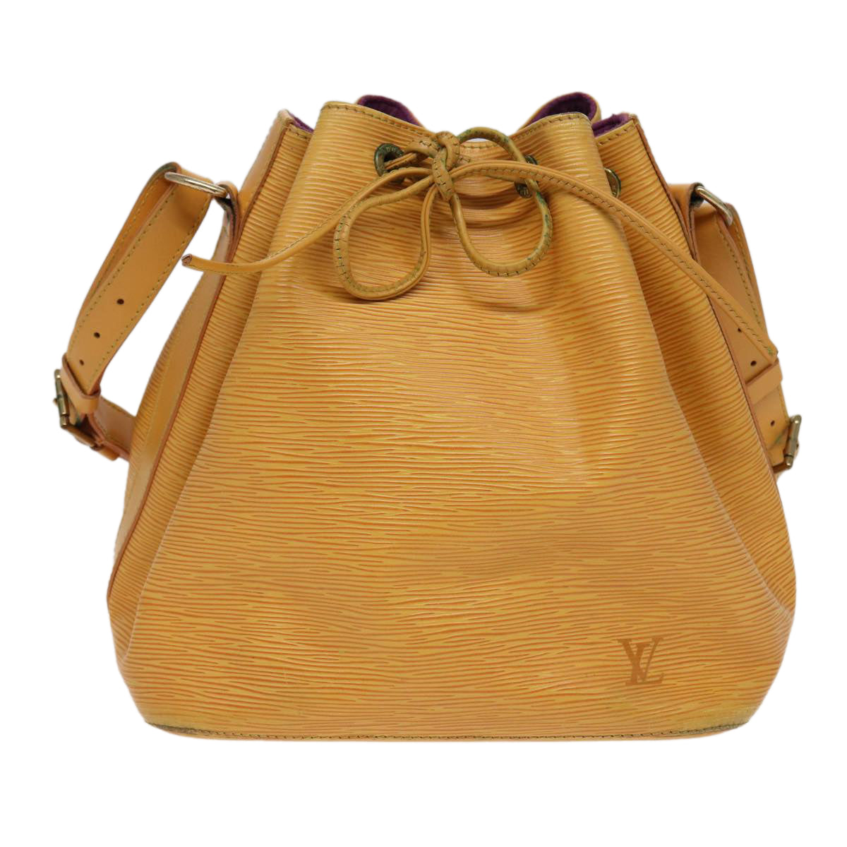 LOUIS VUITTON Epi Petit Noe Shoulder Bag Tassili Yellow M44109 LV Auth 79839