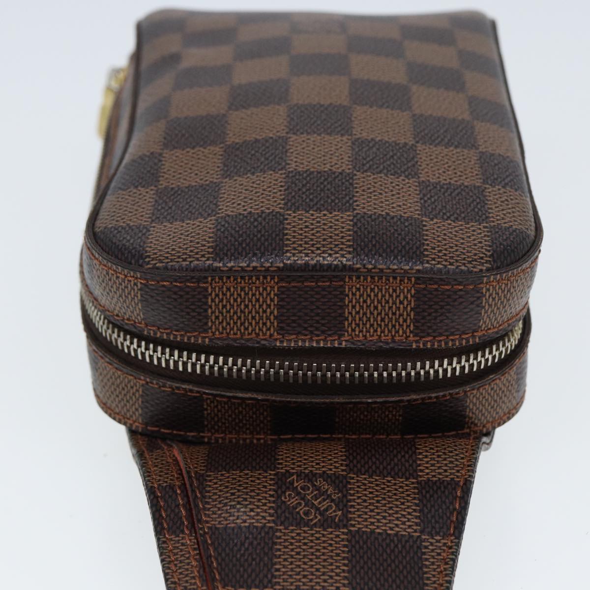 LOUIS VUITTON Damier Ebene Geronimos Shoulder Bag N51994 LV Auth 79841