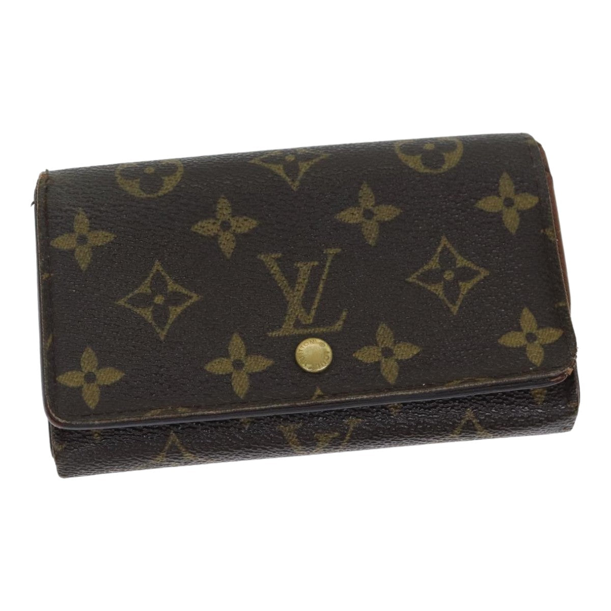 LOUIS VUITTON Monogram Porte Monnaie Billets Tresor Wallet M61730 LV Auth 79857