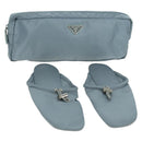 PRADA Room Shoes & Pouch Nylon Light Blue Auth 79894V-1