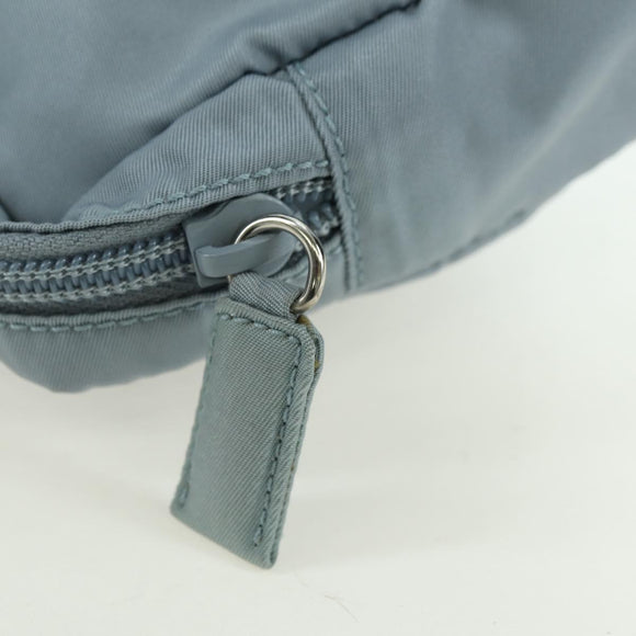 PRADA Room Shoes & Pouch Nylon Light Blue Auth 79894V