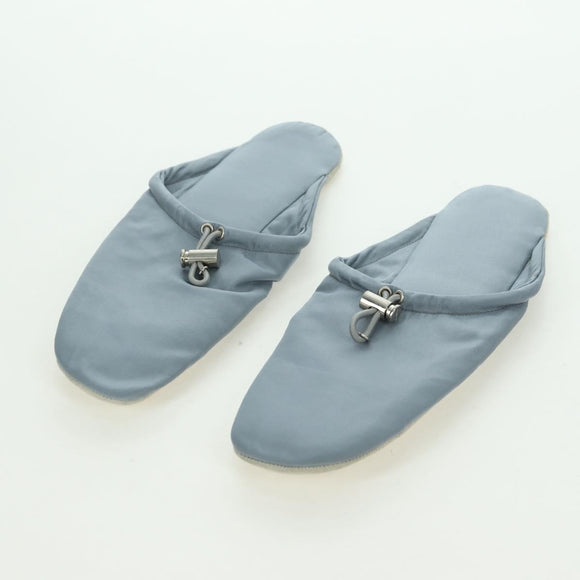 PRADA Room Shoes & Pouch Nylon Light Blue Auth 79894V