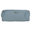 PRADA Room Shoes & Pouch Nylon Light Blue Auth 79894V-2