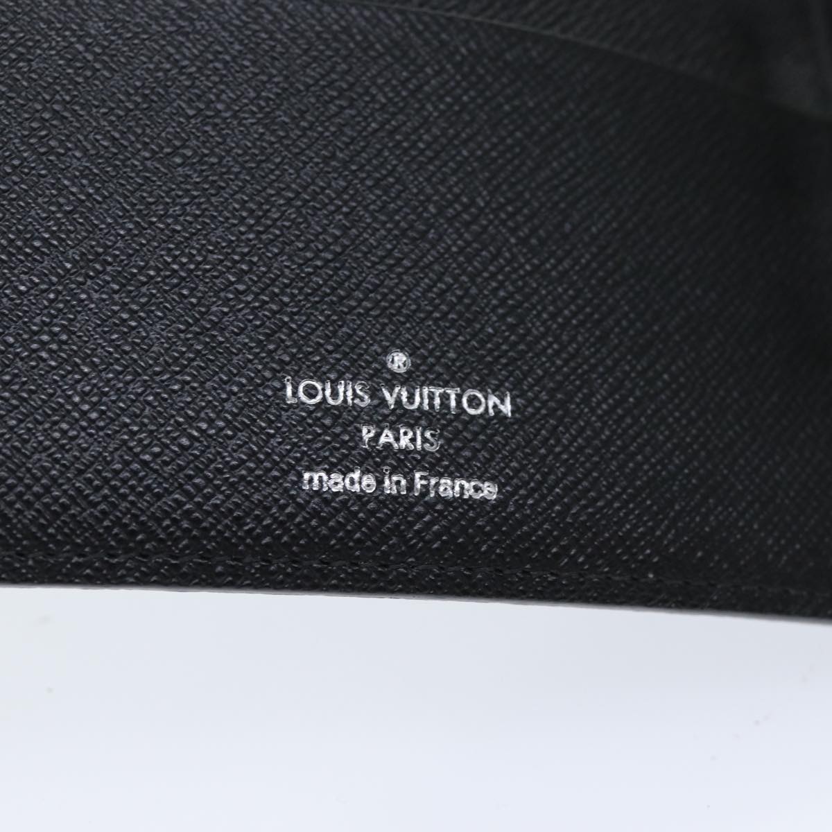 LOUIS VUITTON Damier Graphite Agenda MM Day Planner Cover R20242 LV Auth 79895