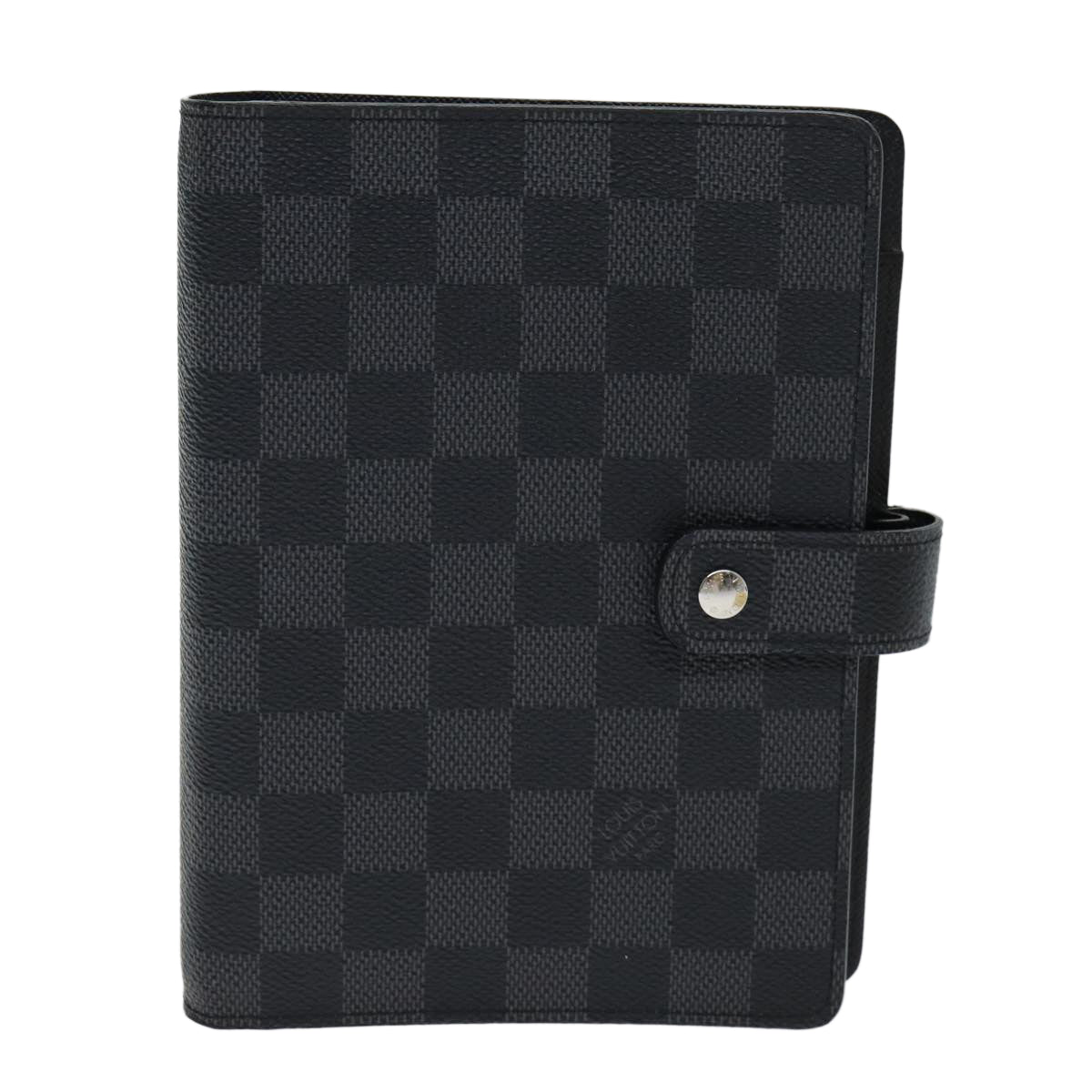 LOUIS VUITTON Damier Graphite Agenda MM Day Planner Cover R20242 LV Auth 79895