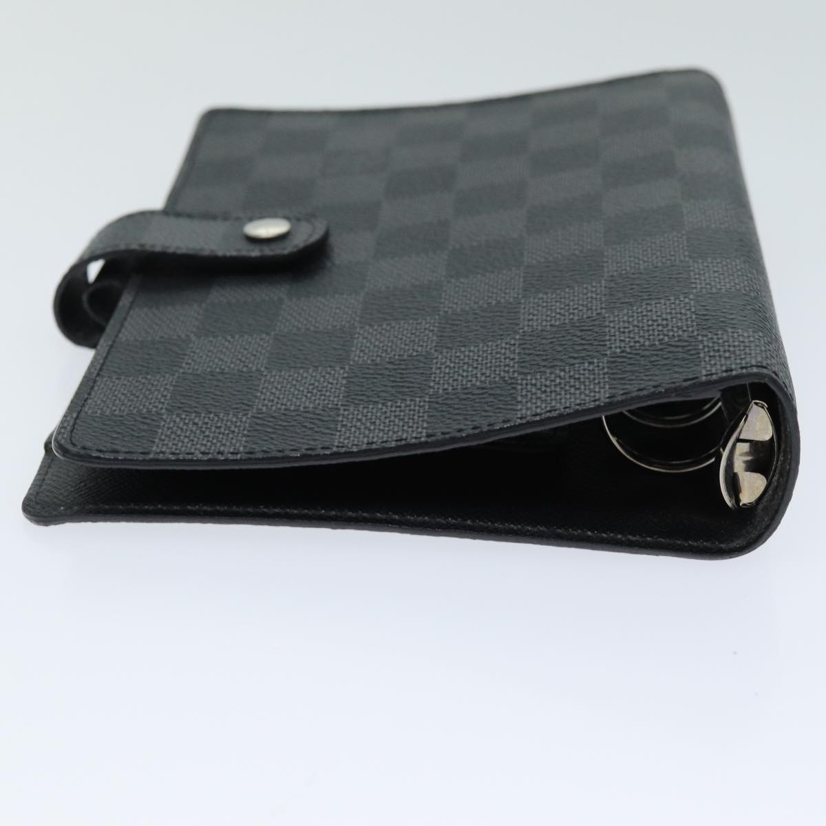 LOUIS VUITTON Damier Graphite Agenda MM Day Planner Cover R20242 LV Auth 79895