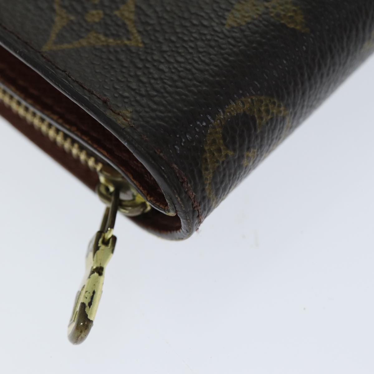 LOUIS VUITTON Monogram Compact Zip Wallet M61667 LV Auth 79897