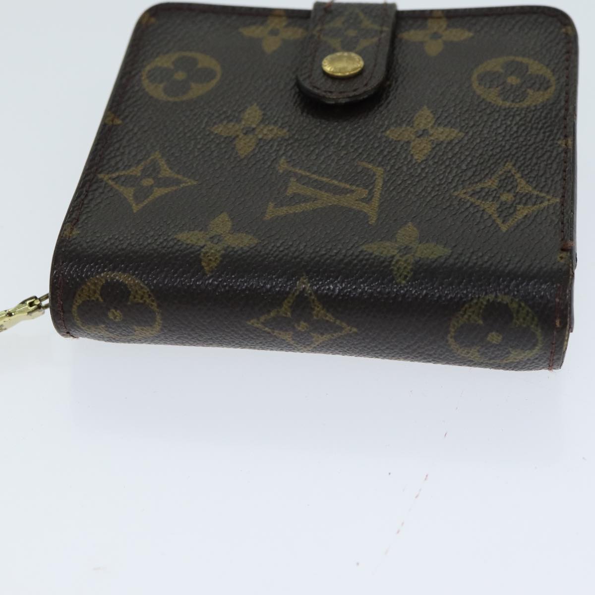 LOUIS VUITTON Monogram Compact Zip Wallet M61667 LV Auth 79897