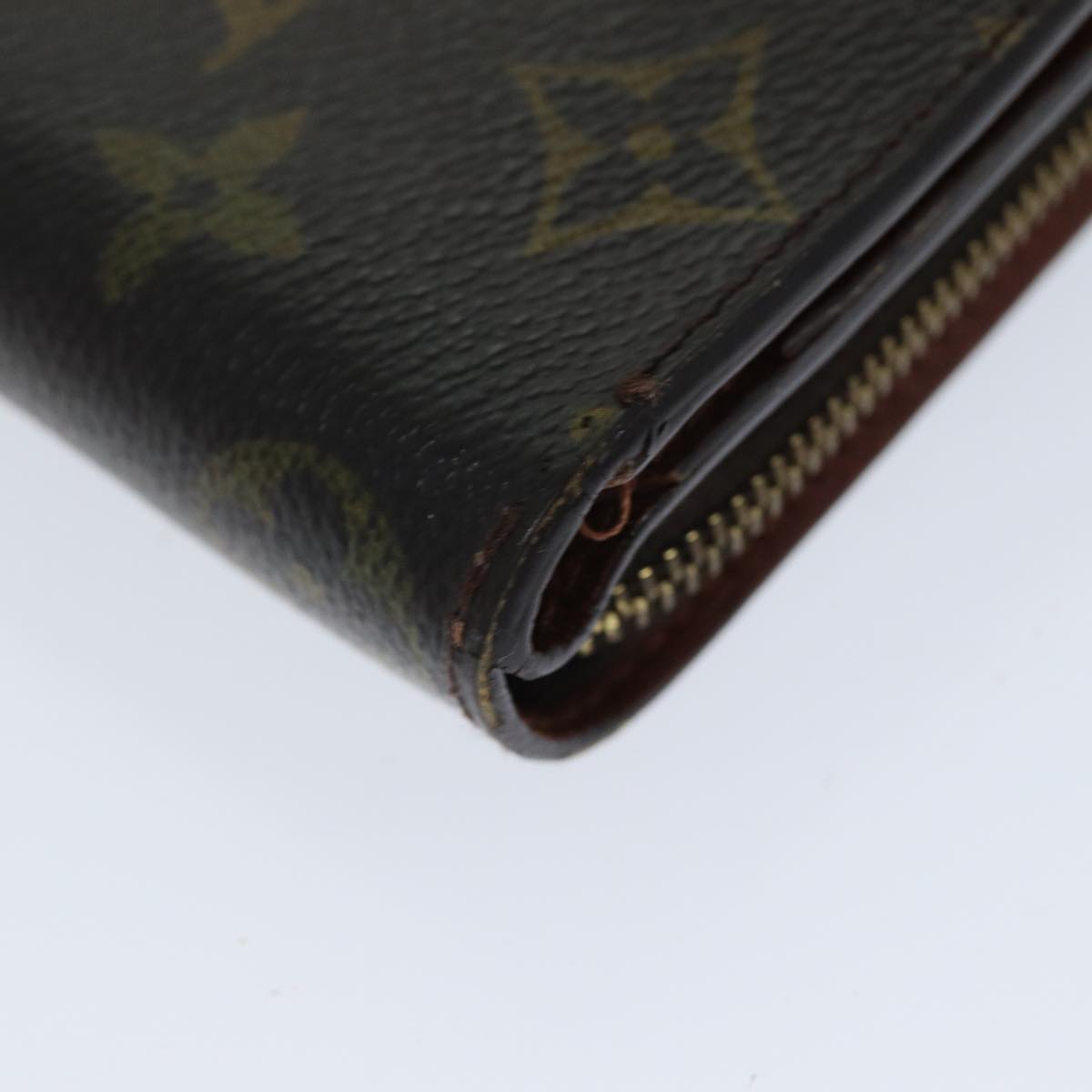 LOUIS VUITTON Monogram Compact Zip Wallet M61667 LV Auth 79897