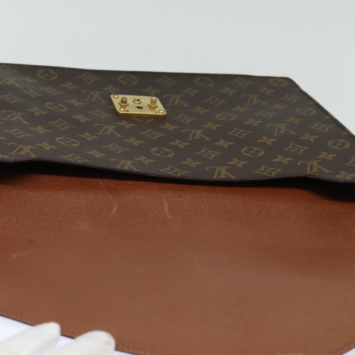 LOUIS VUITTON Monogram Porte Documents Senatur Briefcase M53335 LV Auth 79899