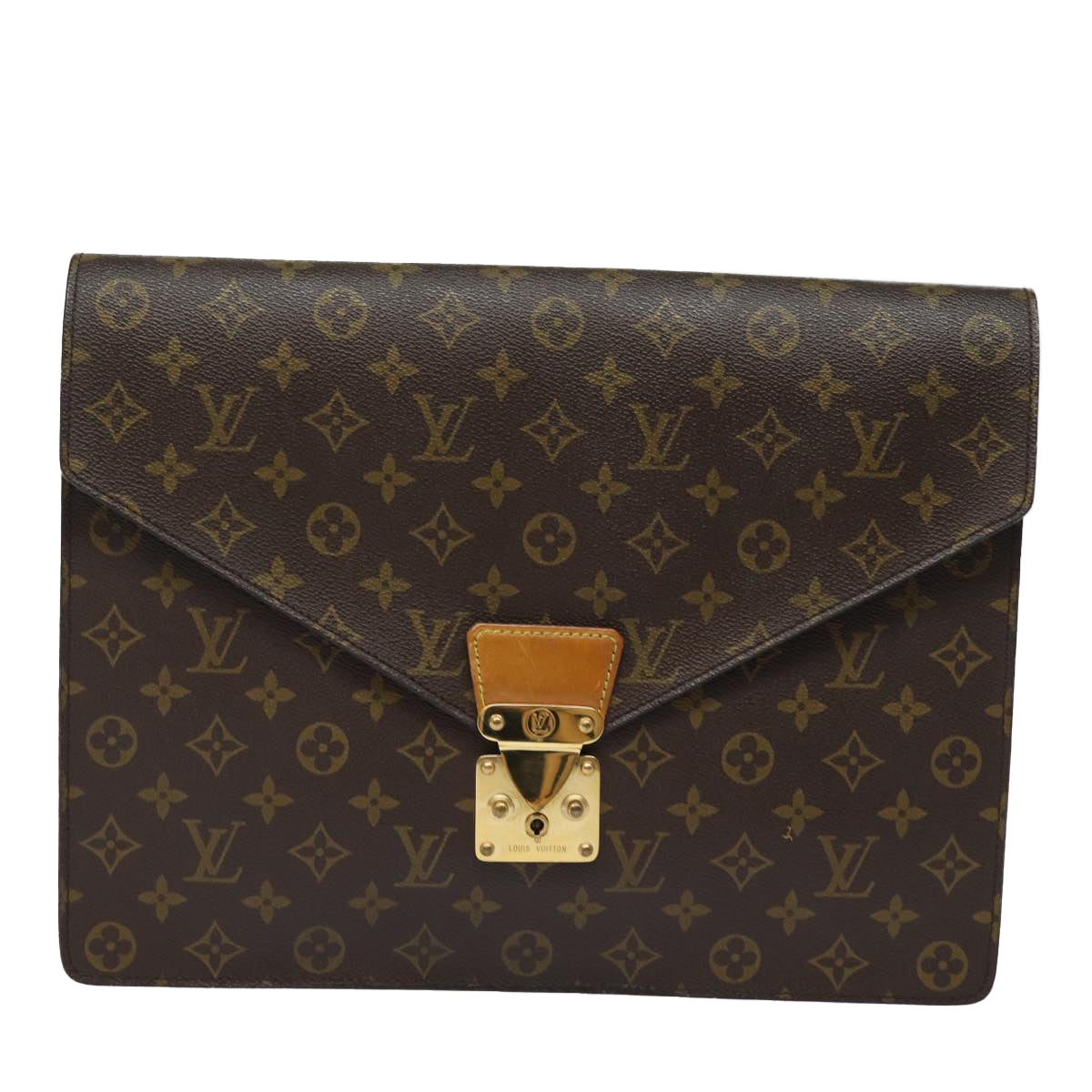 LOUIS VUITTON Monogram Porte Documents Senatur Briefcase M53335 LV Auth 79899 - 0