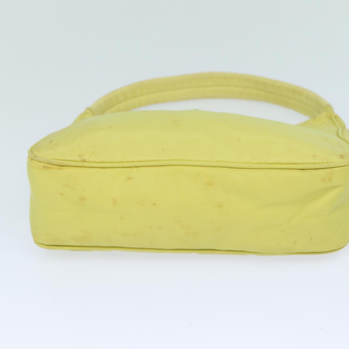 PRADA Accessory Pouch Nylon Yellow Pink Auth 79906