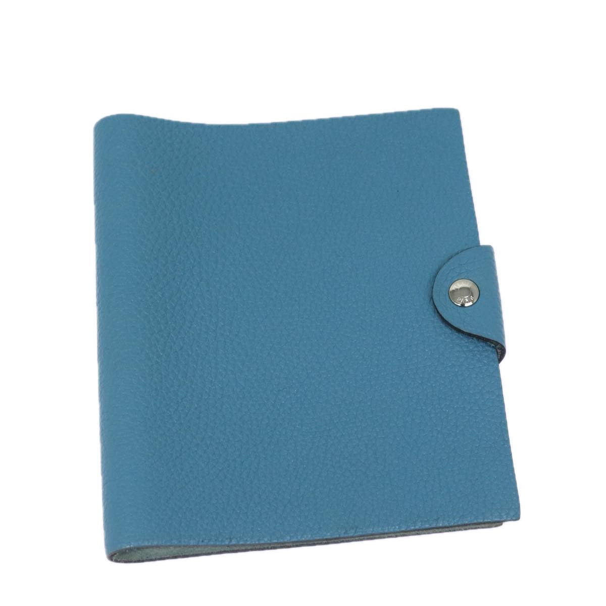 HERMES Yuris PM Day Planner Cover Leather Blue Auth 79910