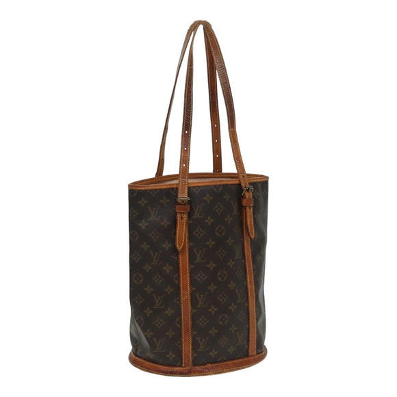 LOUIS VUITTON Monogram Bucket GM Shoulder Bag M42236 LV Auth 79920