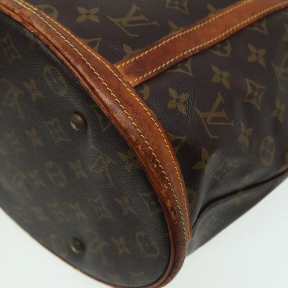 LOUIS VUITTON Monogram Bucket GM Shoulder Bag M42236 LV Auth 79920