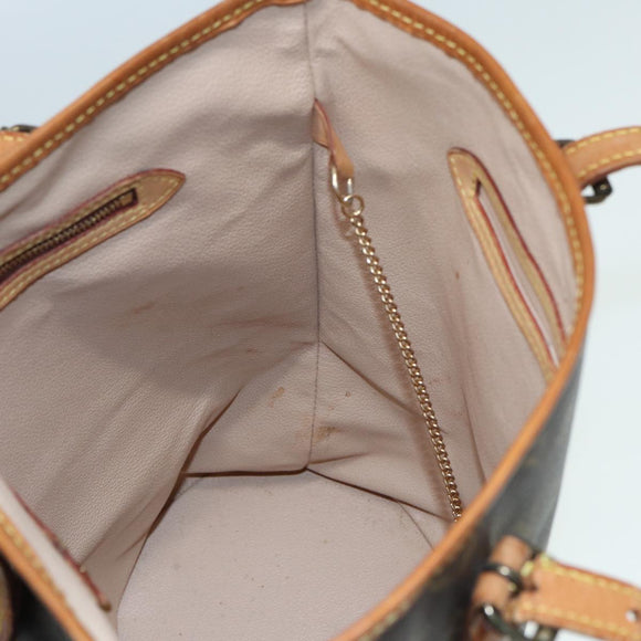 LOUIS VUITTON Monogram Bucket GM Shoulder Bag M42236 LV Auth 79920