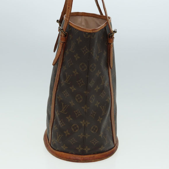 LOUIS VUITTON Monogram Bucket GM Shoulder Bag M42236 LV Auth 79920
