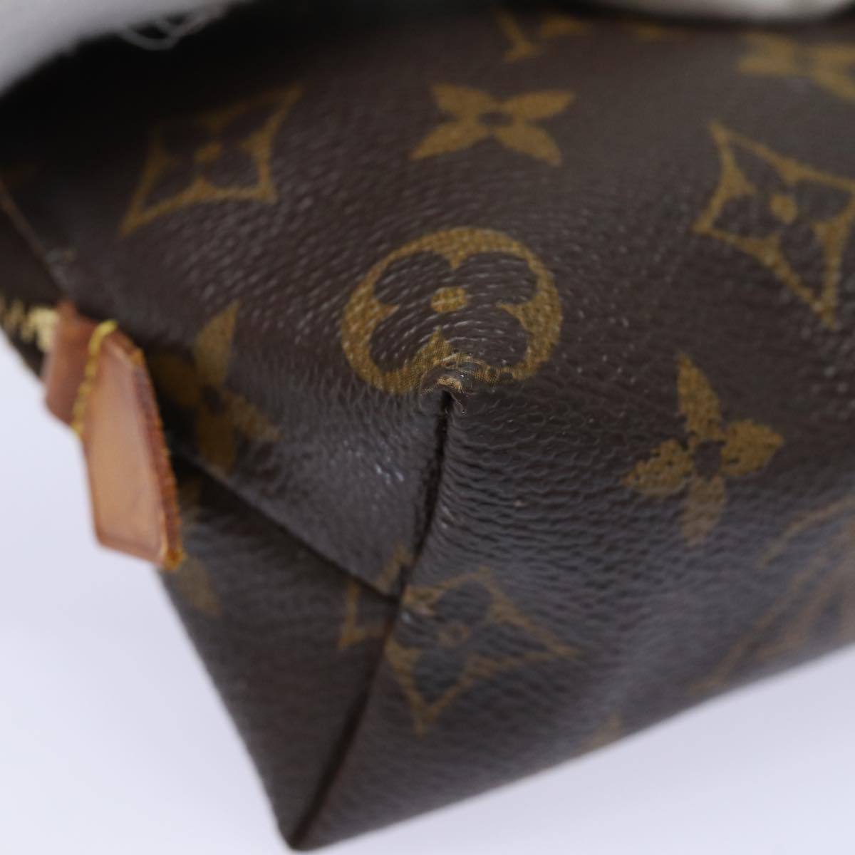 LOUIS VUITTON Monogram Pochette Cosmetic PM Cosmetic Pouch M47515 LV Auth 79942