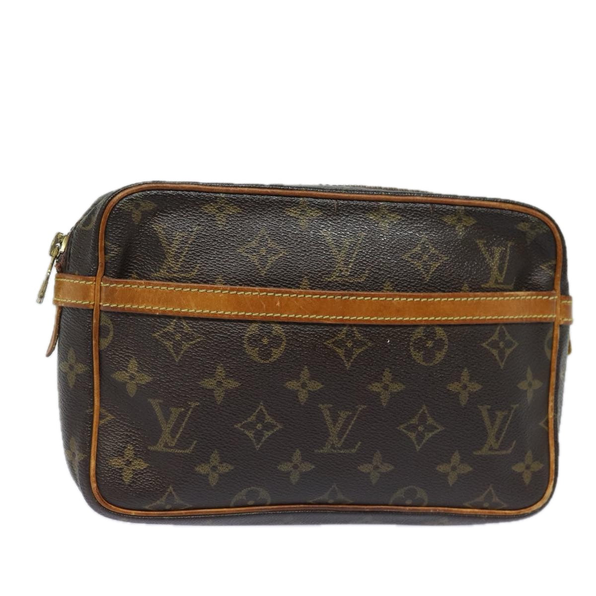 LOUIS VUITTON Monogram Compiegne 23 Clutch Bag M51847 LV Auth 79951