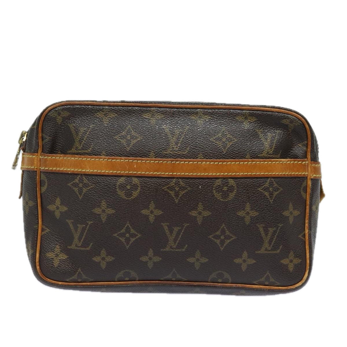 LOUIS VUITTON Monogram Compiegne 23 Clutch Bag M51847 LV Auth 79951