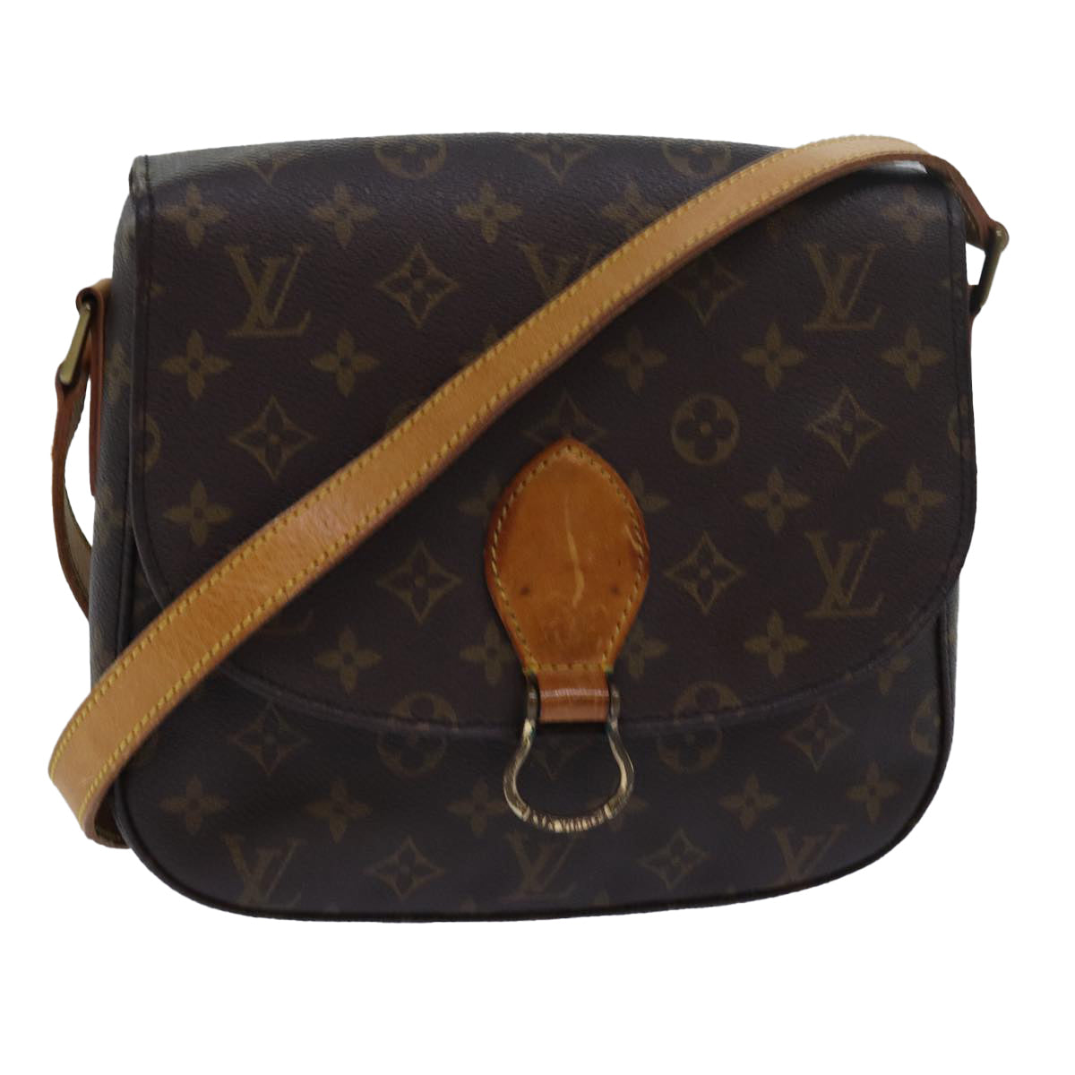 LOUIS VUITTON Monogram Saint Cloud GM Shoulder Bag M51242 LV Auth 79958