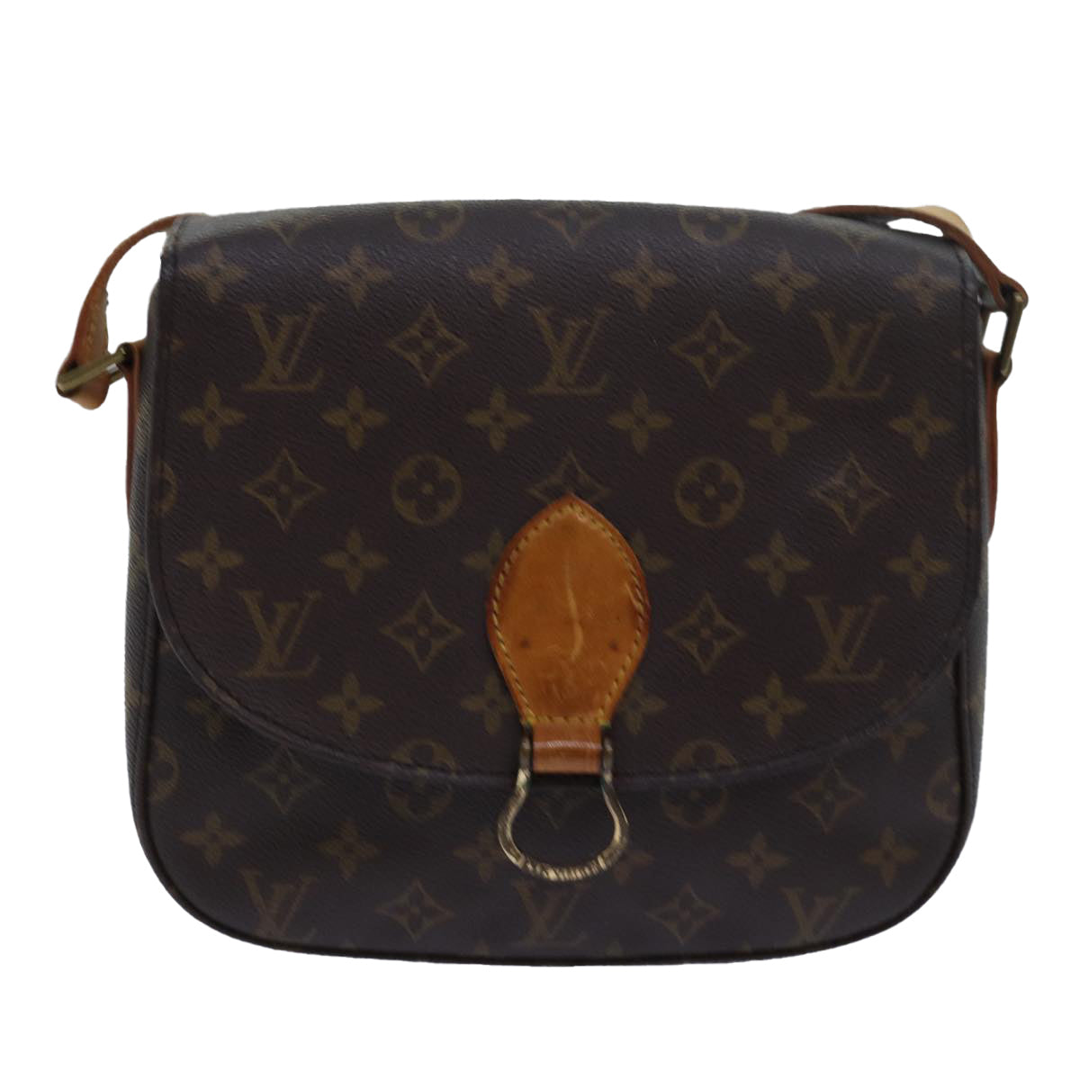 LOUIS VUITTON Monogram Saint Cloud GM Shoulder Bag M51242 LV Auth 79958