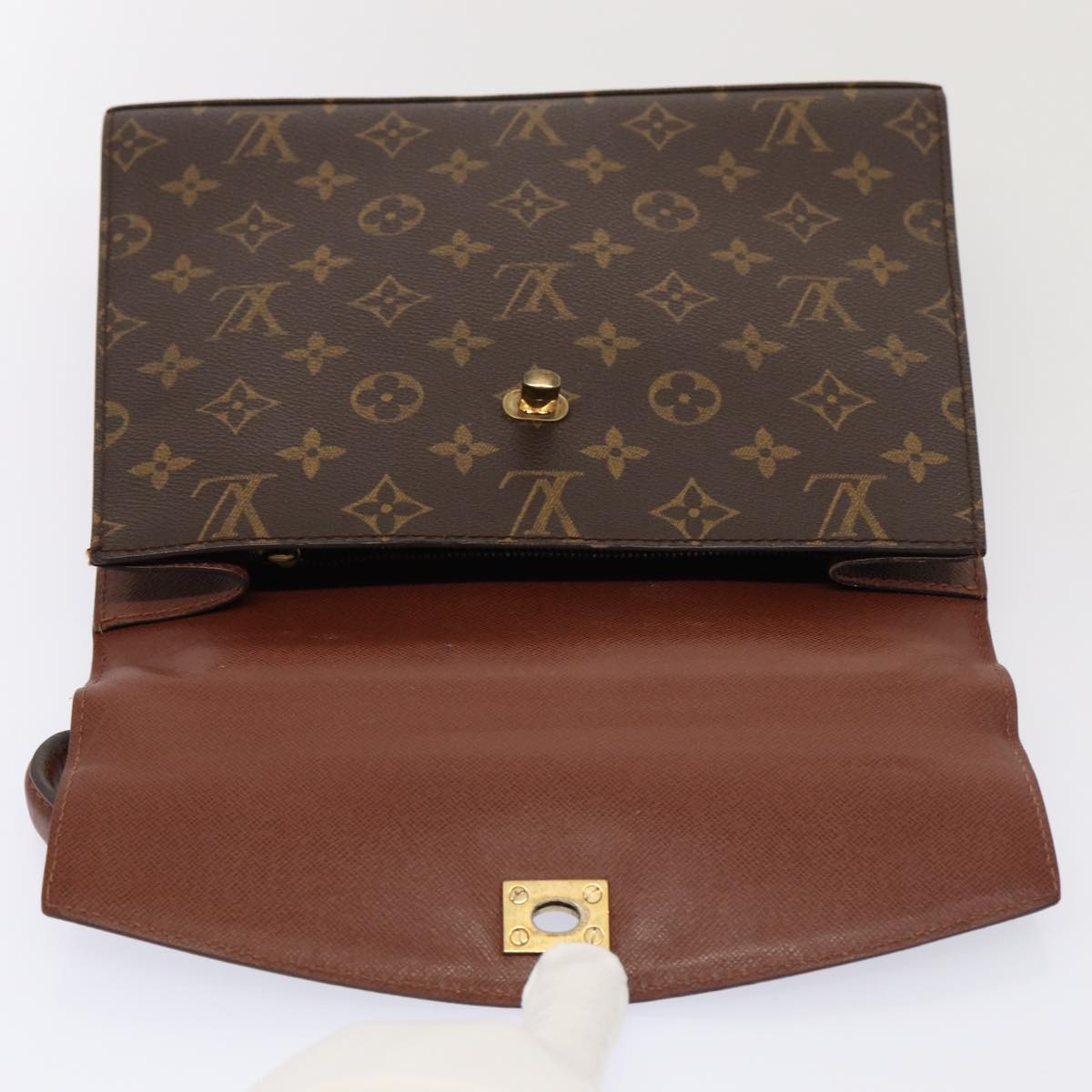 LOUIS VUITTON Monogram Malesherbes Hand Bag M51379 LV Auth 79961