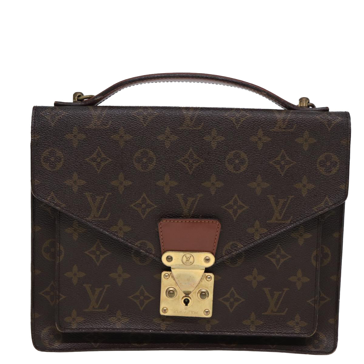 LOUIS VUITTON Monogram Monceau 2Way Hand Bag M51185 LV Auth 79963