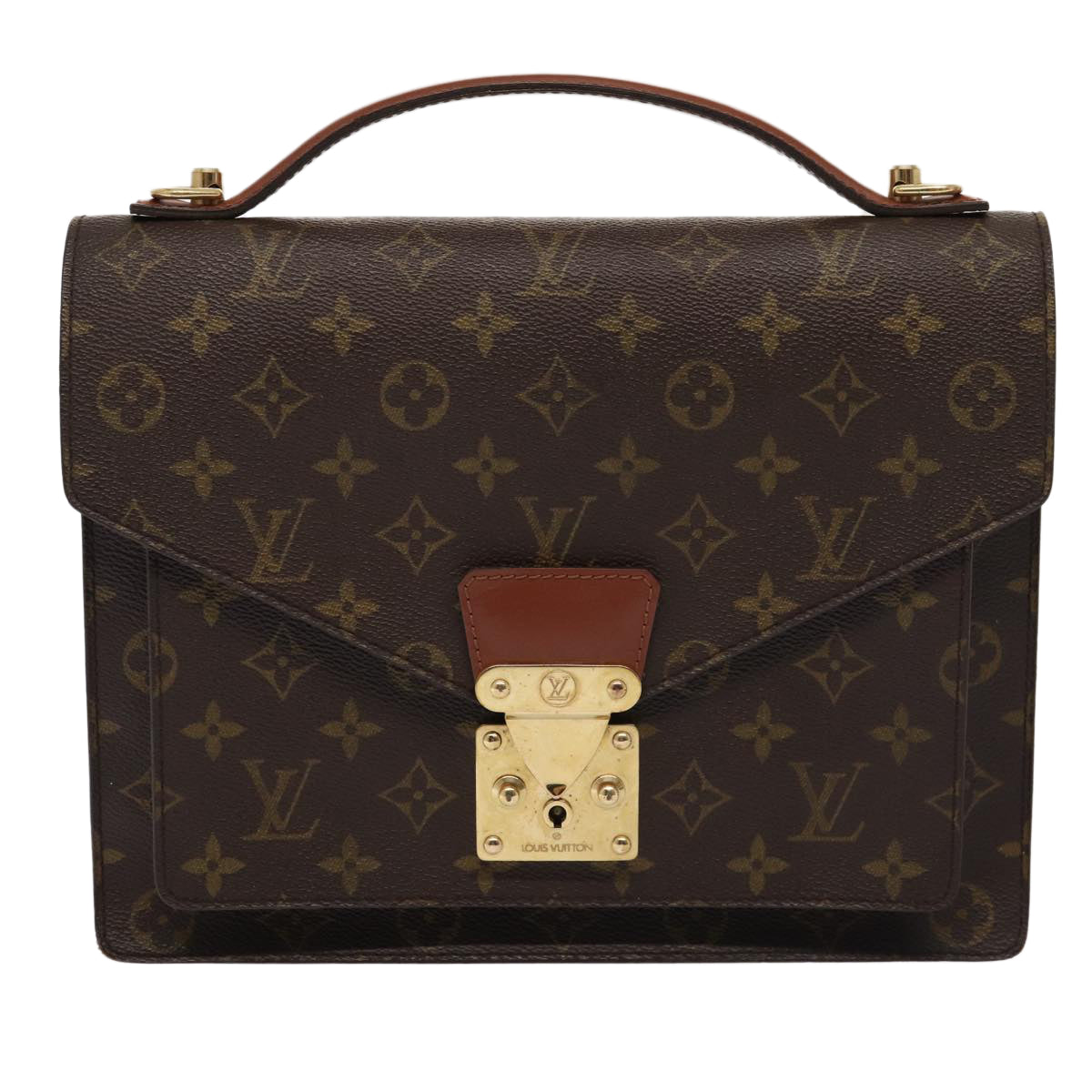 LOUIS VUITTON Monogram Monceau 2Way Hand Bag M51185 LV Auth 79964