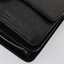 LOUIS VUITTON Epi Bicolor Free Run Shoulder Bag Black Blue M52415 LV Auth 79972-15