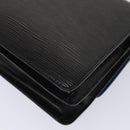 LOUIS VUITTON Epi Bicolor Free Run Shoulder Bag Black Blue M52415 LV Auth 79972-17