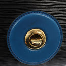 LOUIS VUITTON Epi Bicolor Free Run Shoulder Bag Black Blue M52415 LV Auth 79972-20