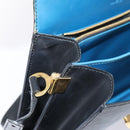 LOUIS VUITTON Epi Bicolor Free Run Shoulder Bag Black Blue M52415 LV Auth 79972-21