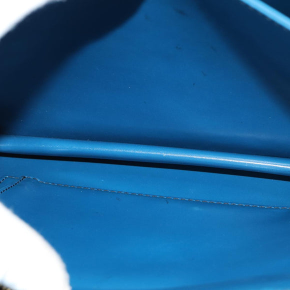 LOUIS VUITTON Epi Bicolor Free Run Shoulder Bag Black Blue M52415 LV Auth 79972