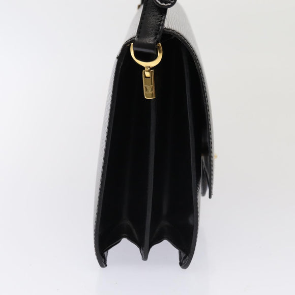 LOUIS VUITTON Epi Bicolor Free Run Shoulder Bag Black Blue M52415 LV Auth 79972