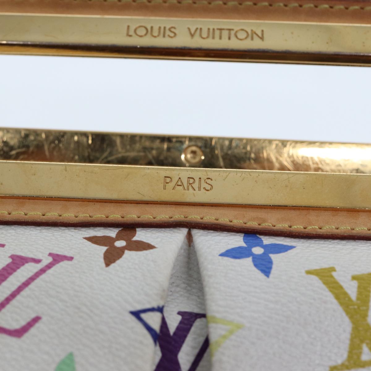 LOUIS VUITTON Monogram Multicolor Judy GM Shoulder Bag White M40253 Auth 79977