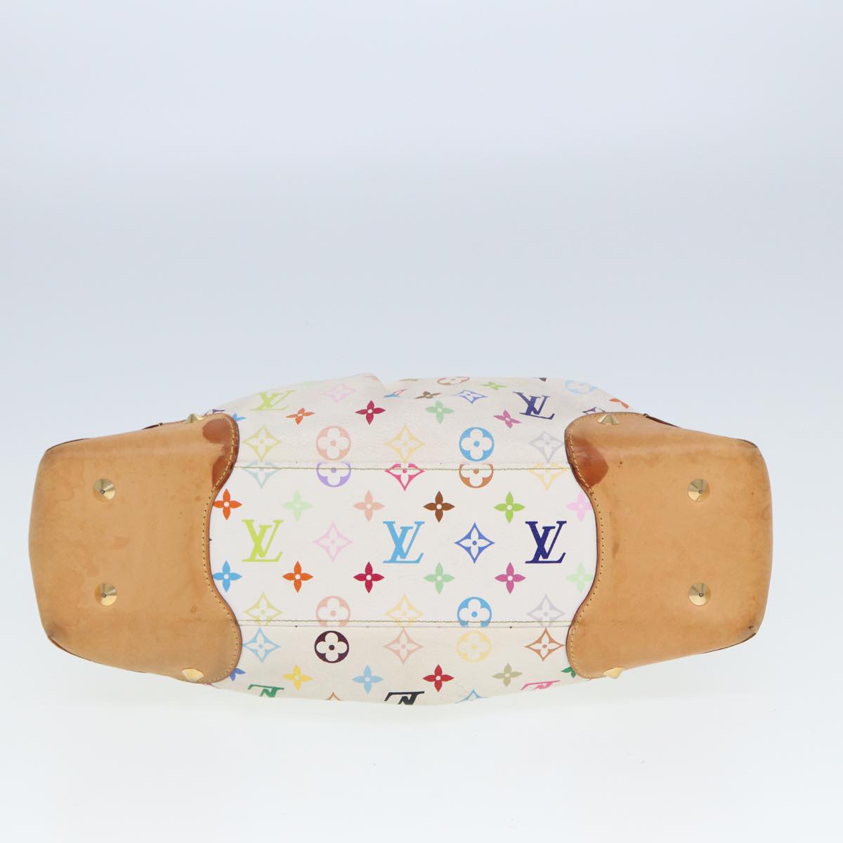 LOUIS VUITTON Monogram Multicolor Judy GM Shoulder Bag White M40253 Auth 79977