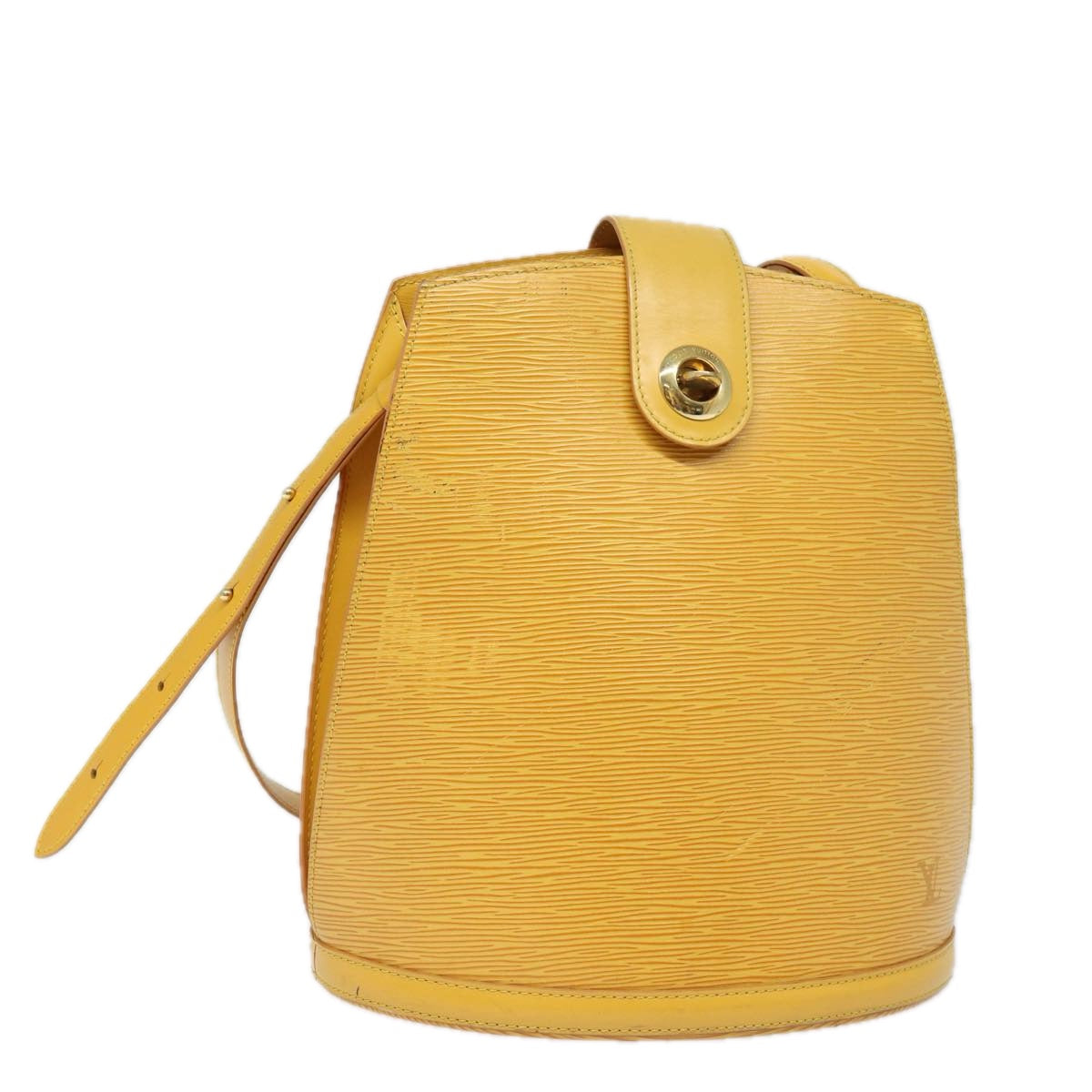 LOUIS VUITTON Epi Cluny Shoulder Bag Yellow M52259 LV Auth 79989