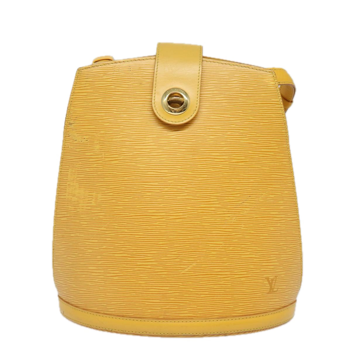 LOUIS VUITTON Epi Cluny Shoulder Bag Yellow M52259 LV Auth 79989