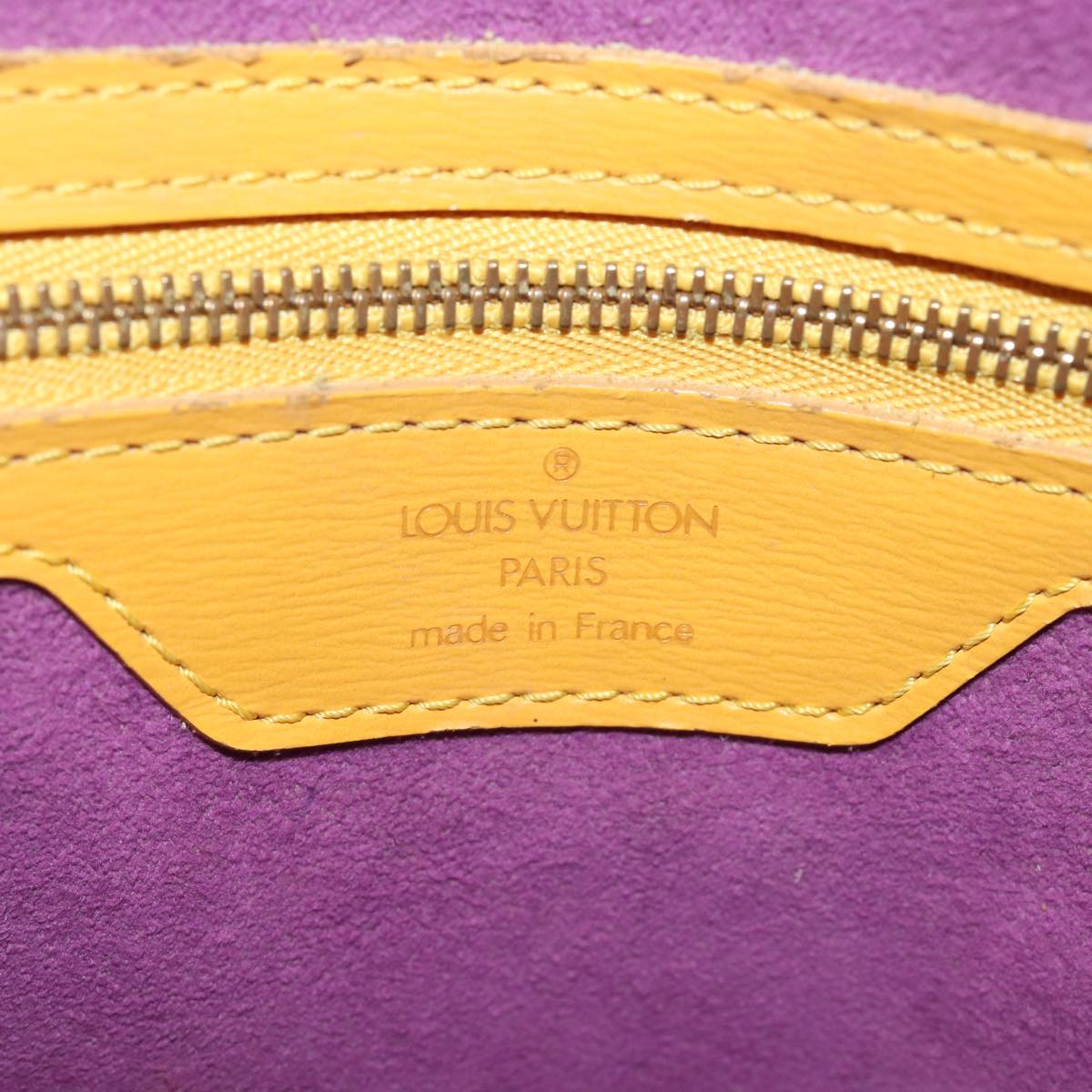 LOUIS VUITTON Epi Saint Jacques Shopping Shoulder Bag Yellow M52269 Auth 79990